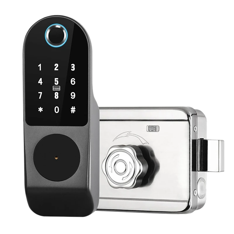 

Tuya App Smart Lock Fingerprint Lock Waterproof Security Home Lock Digital Password RFID Keyless Entry Door Lock