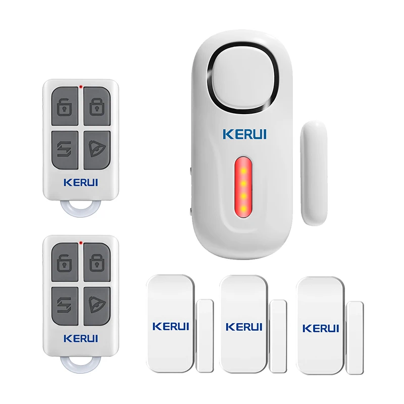 

KERUI 120dB Wireless PIR Door Window Burglar Alert Sensor Home Security Arm Disarm Anti-Theft Alarm System with Remote Control