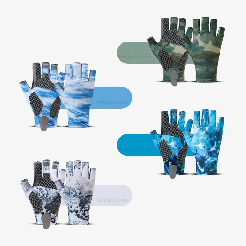 Fishing Gloves Half Finger Anti-slip Quick-drying Sun Protection Breathable Profession Summer Outdoor Fishing fishing gloves half finger gloves sunscreen gloves
