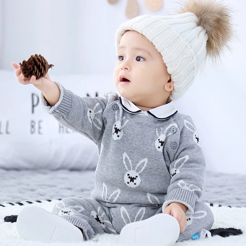 Spring and Autumn One Pieces Children's Clothing Baby Girl Clothes Baby Boy  Cartoon Knitting Rompers Outing Infant Jumpsuit| | - AliExpress