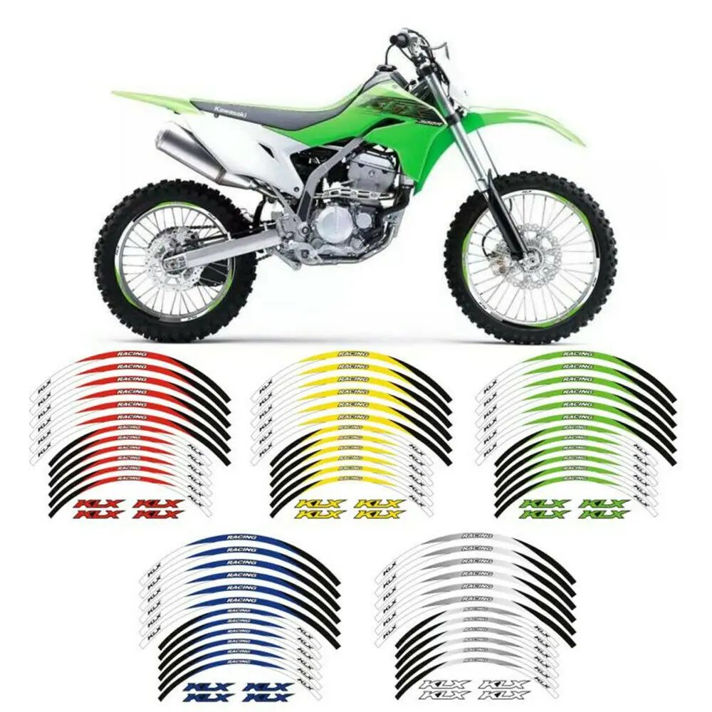 

21 дюйм, 18 дюймов, полосы обода, наклейки на колеса для KAWASAKI KLX300R 300 2020-2021 1997-2007