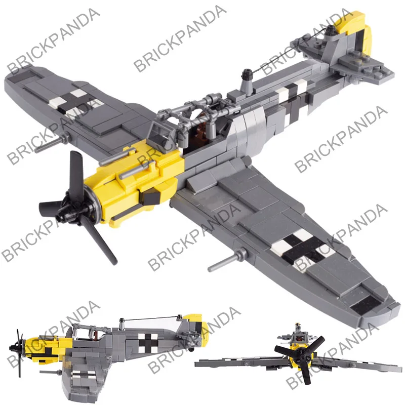 Military WW2 Weapons German Soldiers BF-109 Fighter Aircraft Air