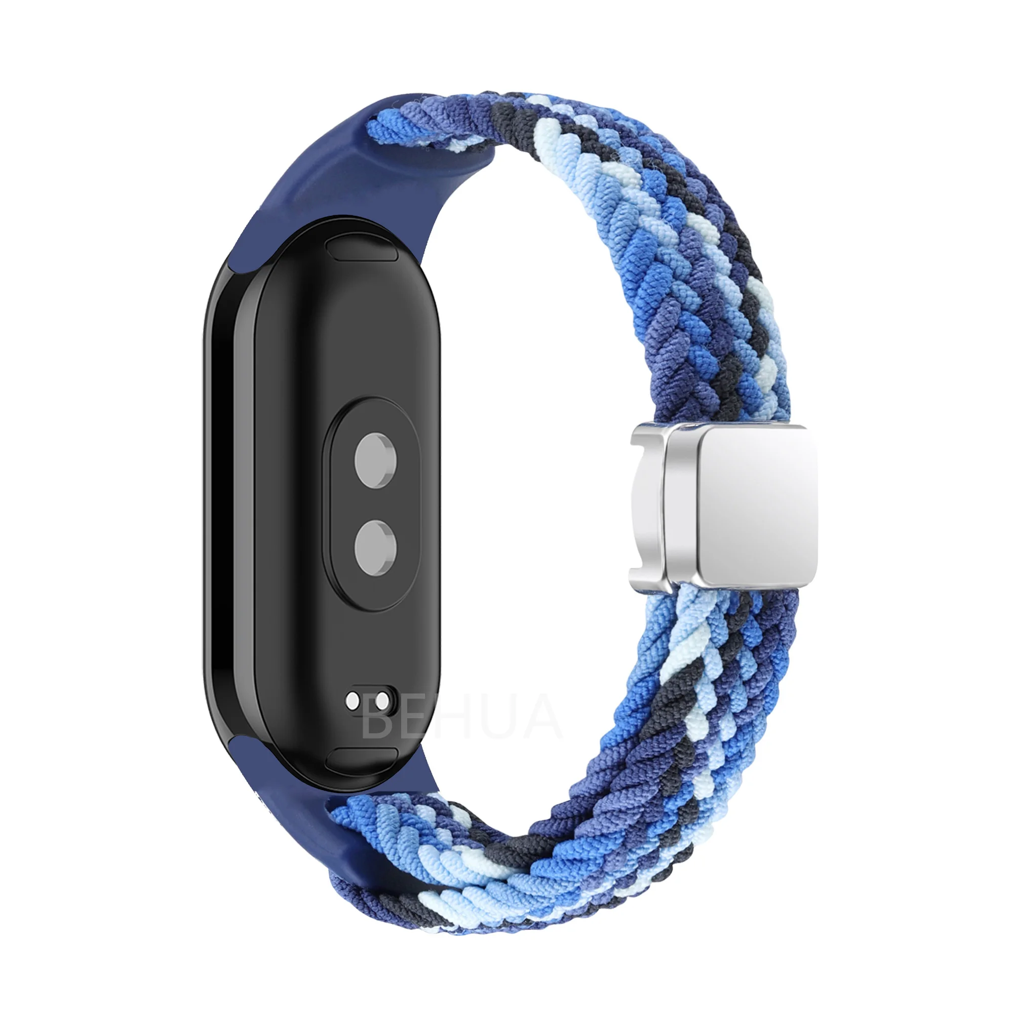 Braided Nylon Elastic Weave Smart Watch Band Strap in Multicolor