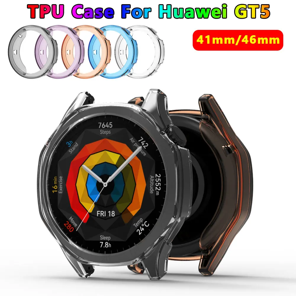 Premium Silicone TPU Smartwatch Protective Case with Screen Protector Frame