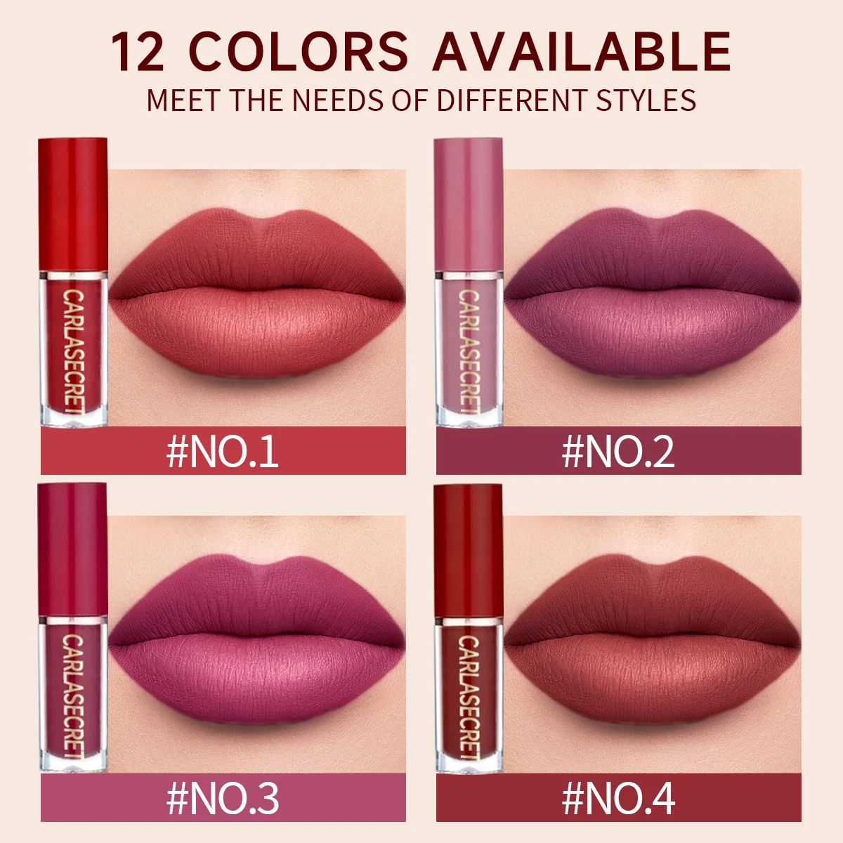 12 color lip gloss lipliner set silky, moisturizing, shiny, long-lasting color rendering makeup set