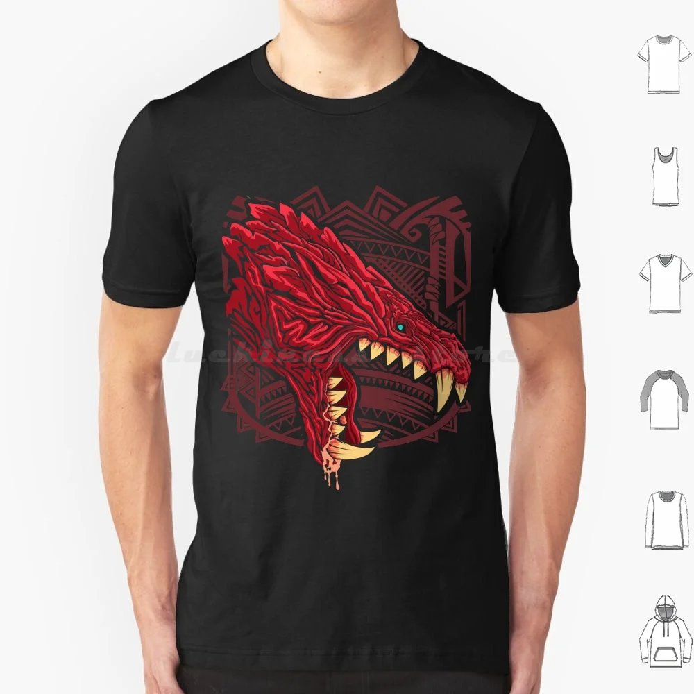 Odogaron Mhw Head Side T Shirt Uomo Donna Bambini 6Xl Monster Hunter Monster Hunter World Mhw Mh World Anjanath Barroth Bazelgeuse