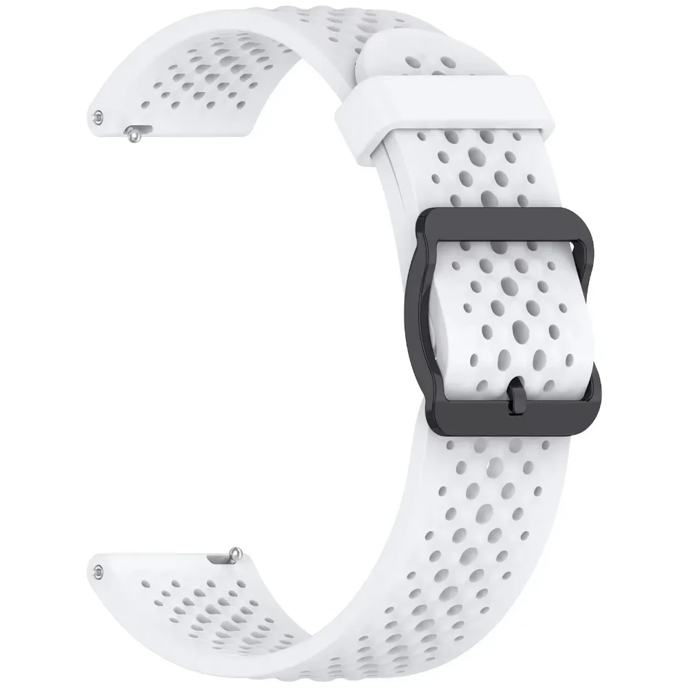 Breathable Silicone Wristband Strap - 22mm/20mm, Various Styles