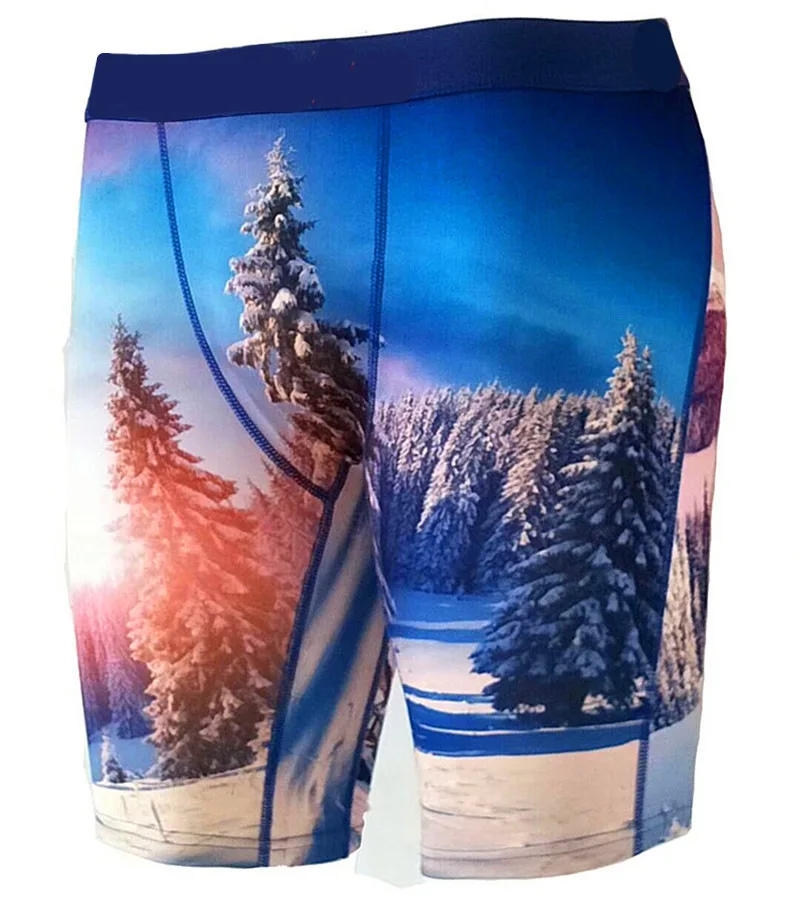 Europe and America Men's Sexy Sports Quick-Drying Underwear Boxer Shorts Tight Ice Silk Breathable Wear-Resistant