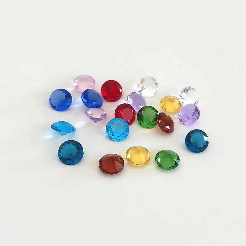 Dimeter Crystal Diamond Rainbow Glass Beads 10MM 10pcs Feng Shui Sphere Crystals Decorative Craft Gift Wedding Home Vase Decor ornament crafts miniature figurines resin ornaments miniature ornament resin crafts crystal ornament crystal stone ornament glass ornament gemstone beads