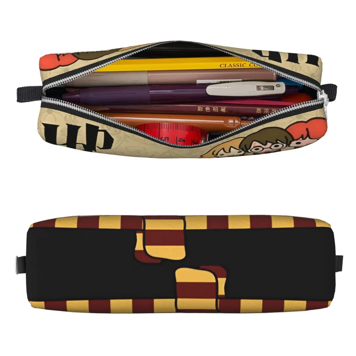 Harrys Potters Magic Pencil Cases Pencilcases Pen Box for Student Large Storage Pencil Bags School Supplies Zipper Stationery 2