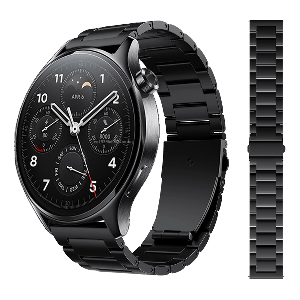 

22mm Titanium Metal Strap For Xiaomi Mi Watch S1 Pro Active Color 2 Sport Global Version Smartwatch Watchband Wristband Bracelet