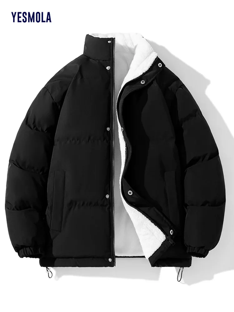 

Jackets Men Winter Outdoor Windbreaker Casual Solid Men Winter Male Jacket Coat Oversized Thick Down Puffer Jackets Overcoat
