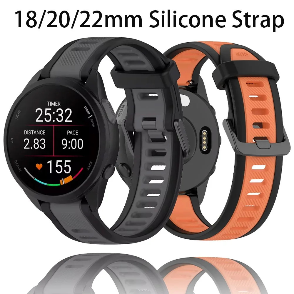 Silicone Wristband - Adjustable Comfortable Strap for Smartwatch