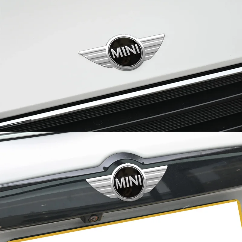 Car Stickers for Car Badge Grille Emblem and More 1Pcs BMW Mini Cooper R55 R56 R50 R53 R60 F55 F56 3D Metal