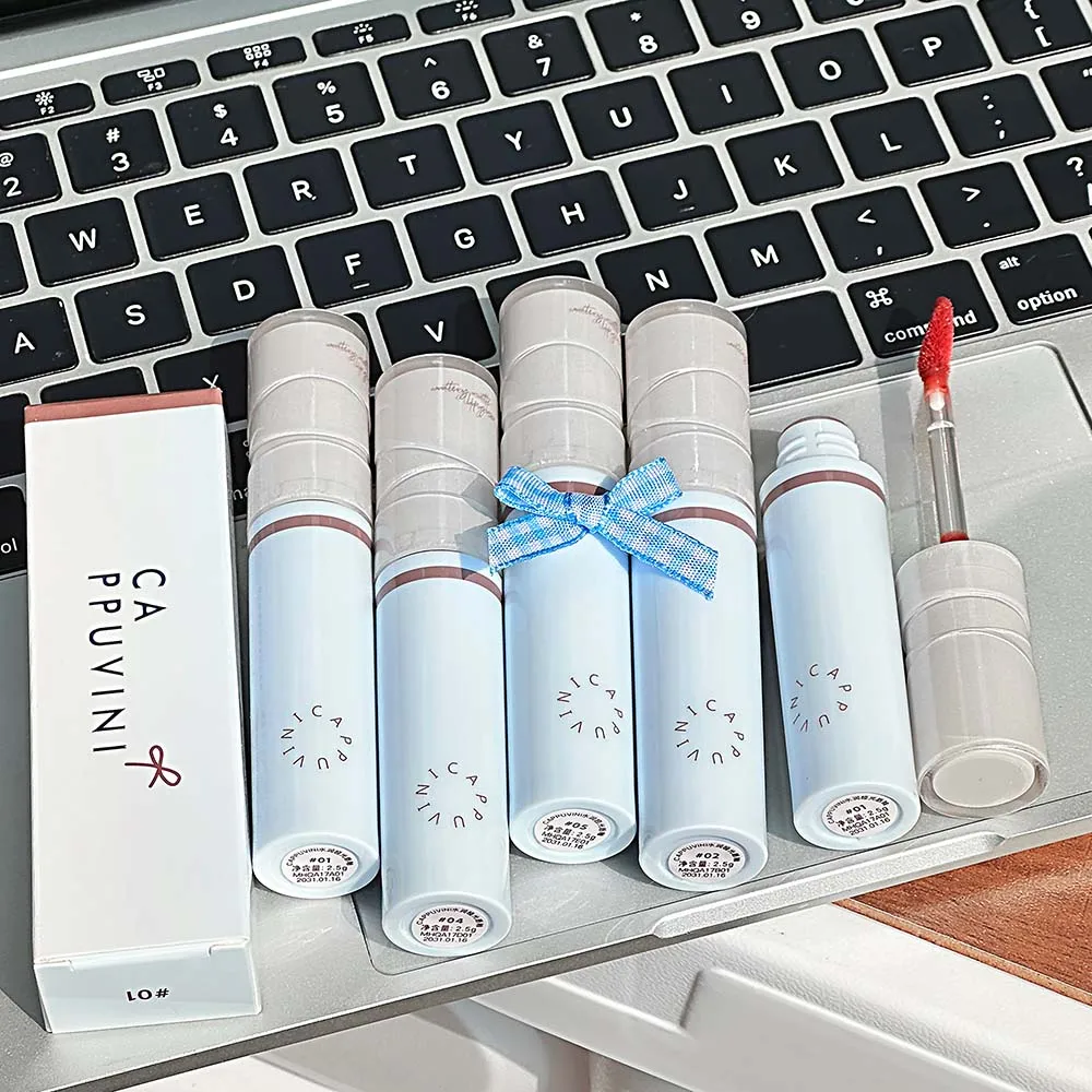 Hydrating Mirror Glossy Liquid Lipstick Reddish Brown Lip Tint_voghion.com