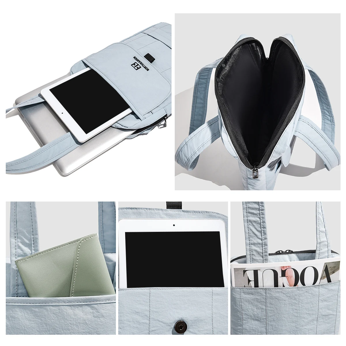 Shoulder Bag Multi-Purpose Tote Bag Simple Commuter iPad Protective Bag Laptop Bag Notebook Liner Bag for Women