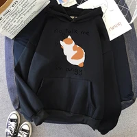 No Talk Me Cute Angry Cat Print Women Hoody Hip Hop Soft Sweatshirt Casual Fleece Sweatshirt Oversize Fleece Women Streetwear - Image 6