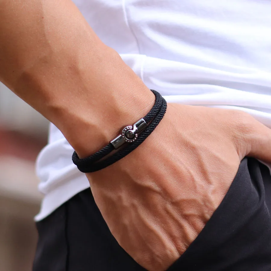 Handmade Lucky Rope Bracelet For Men Milan Thread Nautical