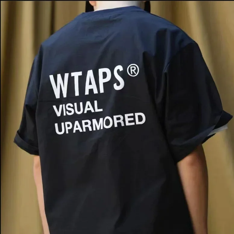 

The trendy brand WTAPS SMOCK Japanese loose casual half-sleeve blend slogan TEE crewneck letter short sleeve T-shirt