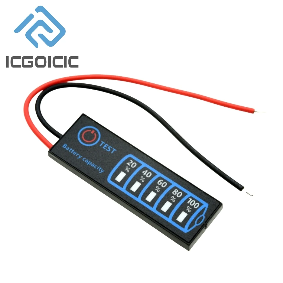 Indicateur de Batterie LED 5V-30V pour Drone, Tension 3S-8S