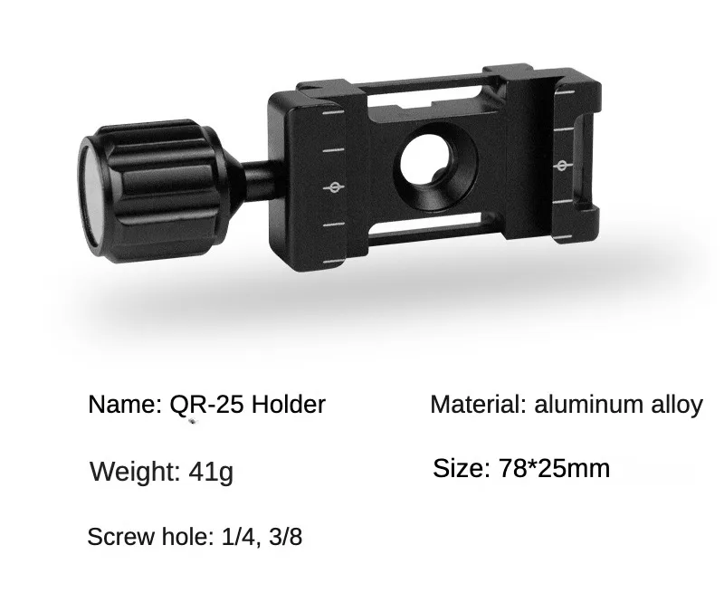 Mini-Schnell verschluss klemme Anti-Rutsch-Knopf 25mm 22mm kompatibles Arca-Swiss-Stativ SLR-Kamera Mikrofon Füll licht Verlängerung platte Halterung – Detail 9