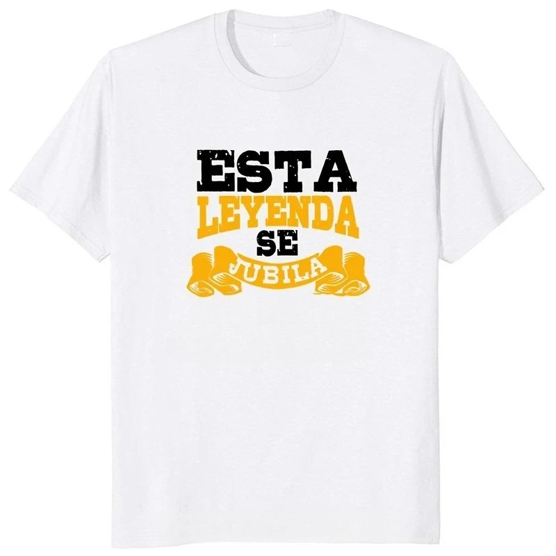 A Retro-style T-shirt for Retired Women, Printed with Spanish Text, Perfect As A Gift for A Retired Father.Summer Streetwear Y2K 3