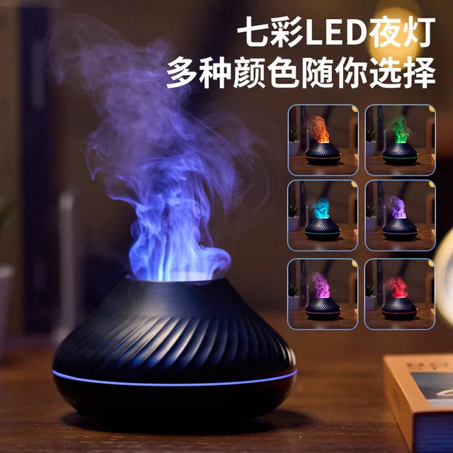 Láng Aroma Diffúzor Ultrahangos Párásító Air Cool Mist Maker Otthoni Irodához Kis Illóolaj -Diffúzor Led -Es Ajándékkal - Image 3