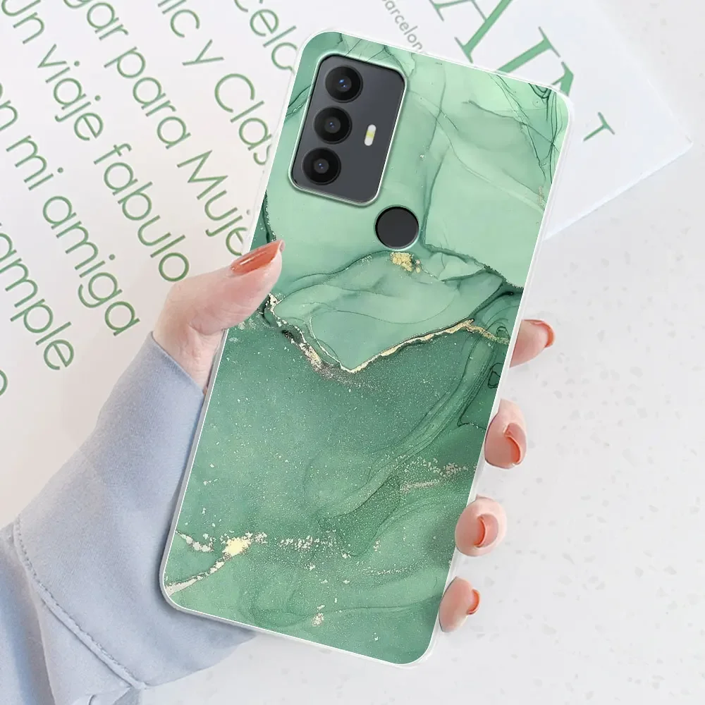 Floral Transparent TPU Silicone Soft Phone Case Cover - Flower Printing Coque Bumper
