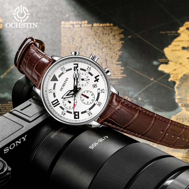 Ochstin Original Brand Luxury Brand Top Commander Series Multi-functional Sports Watch Automatic Date Timing Quartz Code