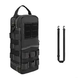 Compact Tactical Shoulder Tool Bag - Portable EDC Storage Pouch with Shoulder Strap (Black)