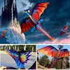 1pc 3D Dinosaur Kite Outdoor Fun Sport Toy Kite Novelty Animal Dragon Kites Children Toy High Quality Big Kite Flying 4