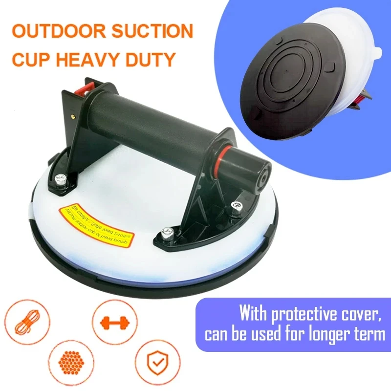 8 Inch Vacuum Suction Cup Maximum 250kg Bearing Capacity Heavy Duty Vacuum Lifter for Granite Tile Glass Manual Lifting Hot sale