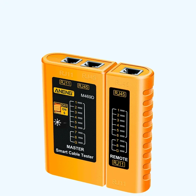 ANENG M469D Cable lan tester Network Cable Tester RJ45 RJ11 RJ12 CAT5 UTP LAN Cable Tester Networking Tool network Repair 6