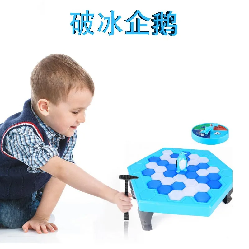Same style children's two player battle with small characters, ice breaking and ice breaking penguin tabletop game toy 4