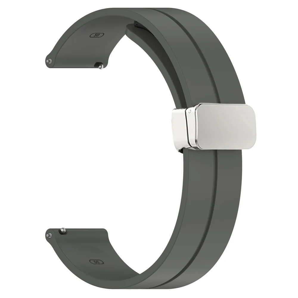 Magnetic Loop Silicone Watch Strap - 20mm/22mm, Versatile Design, Durable and Comfortable Bracelet Band