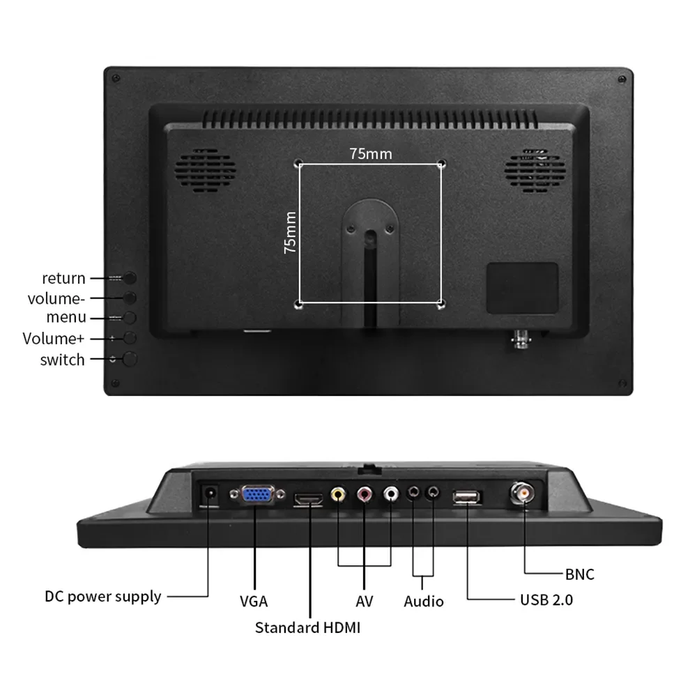 ġ PC  10.1 x Lcd ÷ ũž   ǻ ȭ  г HDMI VGA ġ ޴ 
