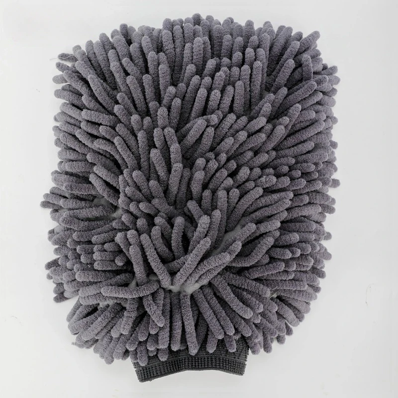 Deli Car Wash Dupla Face Luva Microfibra Chenille Luvas Grossa Car Cleaning Mitt Cera Detalhando Escova Auto Care Brush Cleaning