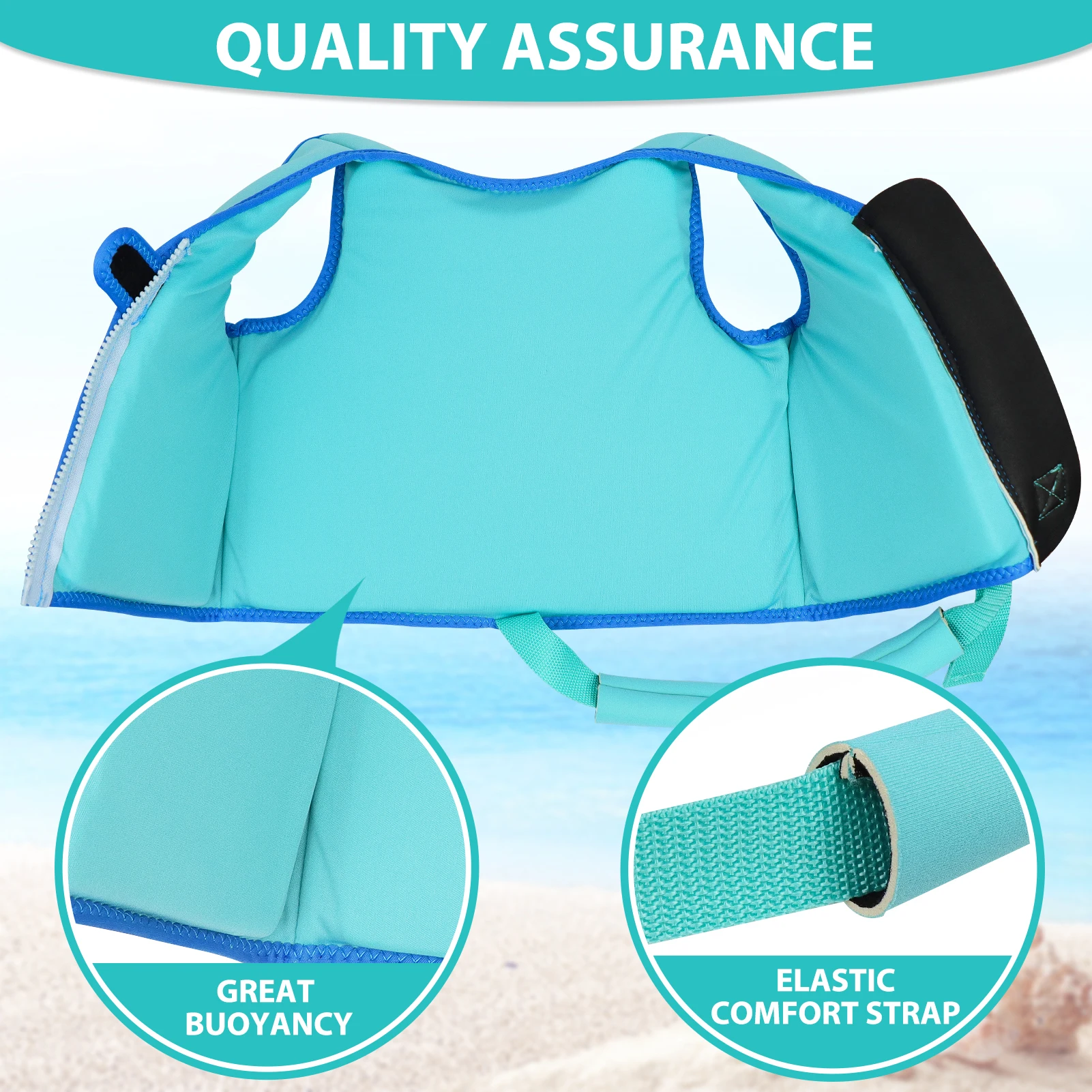 Kids Swim Vest Swim Jackets for Toddlers Trainer Vest with Crotch Strap Classic Buoyancy Swimming Floaties Swimsuit