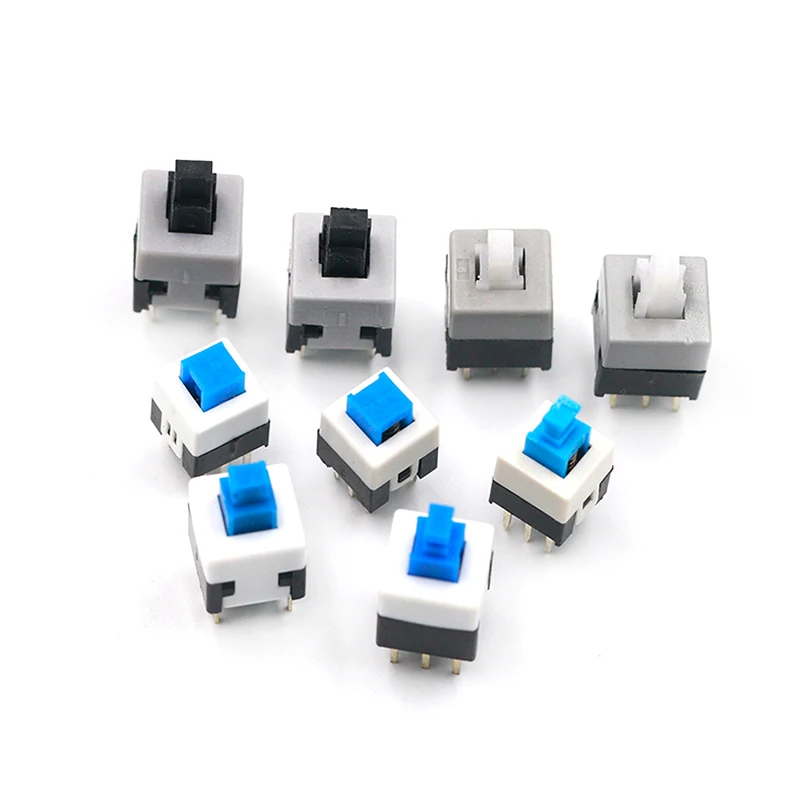 5.8x5.8 7x7 8x8 8.5x8.5mm Self-Lock Momentary Push Tact Micro 6Pin Button Switch 
