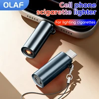 Mini Type C Cigarette lighter Blow-to-Ignite Auto Shut-Off USB C Car Cigarette Lighter Adapter For iphone 17 16 Type C Connector 2