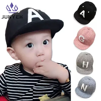 Baby Boys Girls Alphabet Embroidery Baseball Cap With Adjustable Sun Protection Infant Caps For Kids 6-24 Month 1