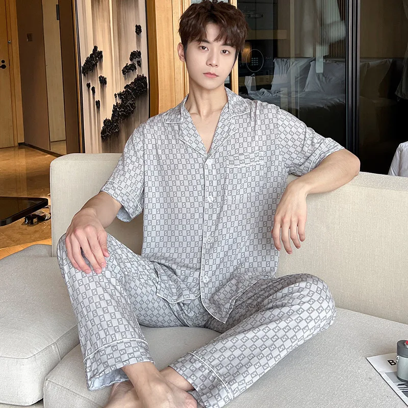 Пижамный комплект брюки с коротким