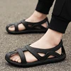 Mens Sandals outdoor fashion Summer EVA Beach Shoes Casual Comfortable Shoes black white Leisure Beach Men