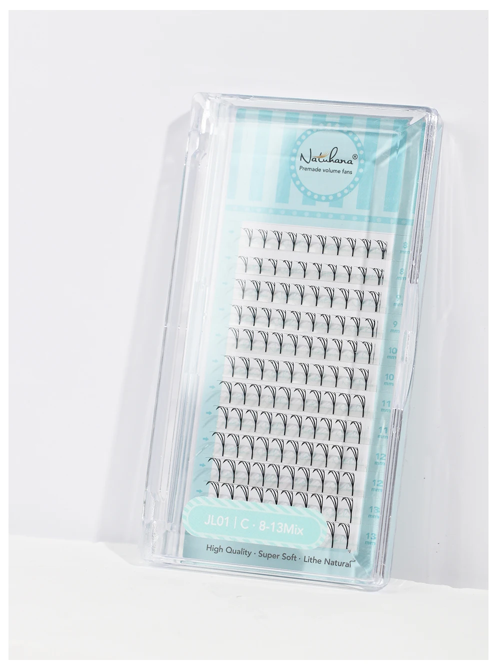 Pestañas NATUHANA Comic Spire, Curvatura C y D, Efecto Anime, Pestañas Suaves de Manga, Abanicos Preformados, Volumen Individual, Herramientas de Cosplay