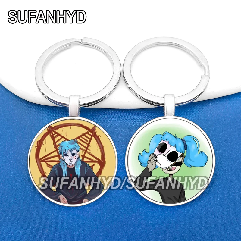 

Крутой брелок с лицом Салли, Аниме брелки, модные значки, искусственные Мультяшные фигуры, постер, сувениры, подарки