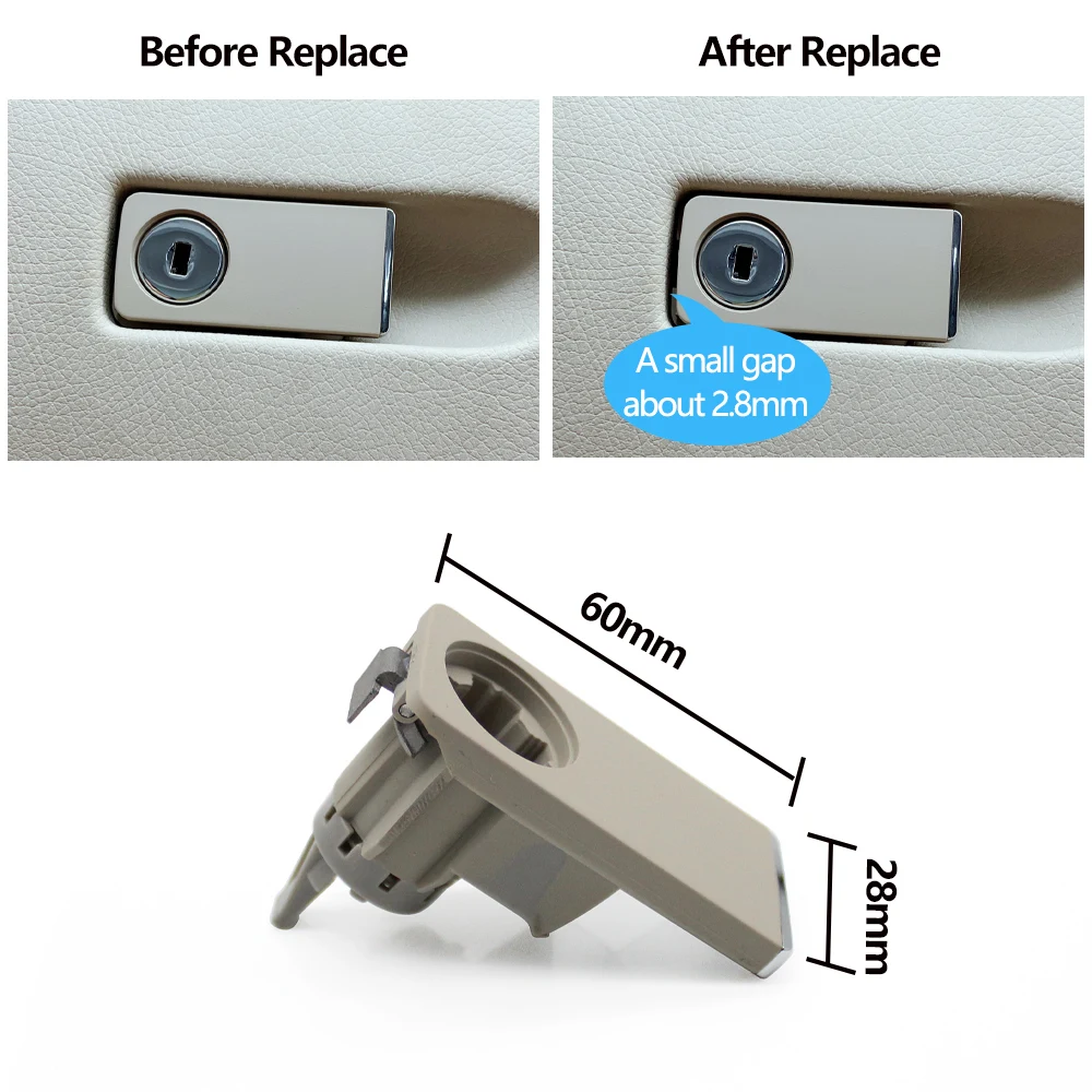 Car Glove Box Switch Handle Toolbox Compartment Lid Switch Grip Lock For Mercedes BENZ C E Class W204 W212 W207 GLK204 glove box lid