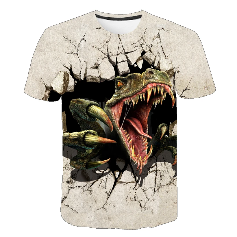 Camisetas de dinosaurios para niños, camiseta de Parque jurásico, camisa de  dinosaurio para niño y niña, ropa informal con estampado 3D de Mundo  Jurásico|Camisetas| - AliExpress