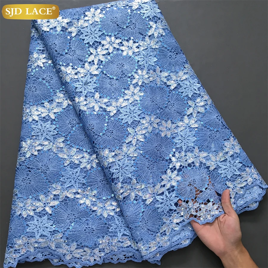 African Lace Fabric Guipure Cord Lace Wedding Dresses Nigerian Water Soluble Stones Sewing lace fabric