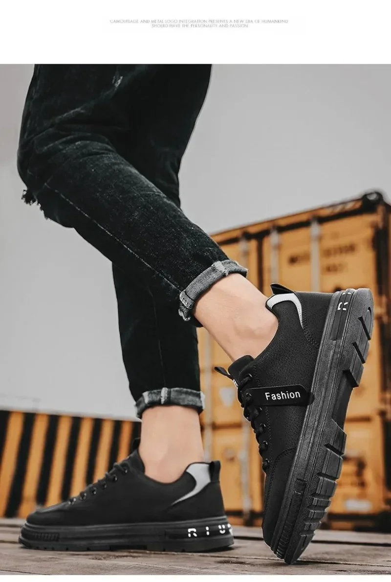 Casual shoes men spring autumn breathable versatile work lightweight sports board