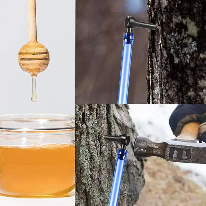 Maple Syrup Tapping Kit Food-Grade Silicone Tree Taps In L-Shape Energy-Saving And Efficient Maple Syrup Taps For Trees